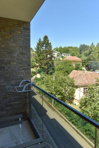 a view from the balcony of a house at Hedonica 11 Ema in Vrdnik