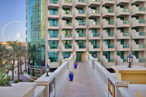 a view of the trump international hotel las vegas at Hilton Dubai Jumeirah in Dubai