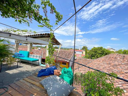 Un balcón o terraza en Oasis Hostel