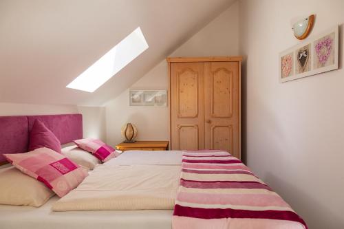 Cama o camas de una habitación en Appartements Alpengarten