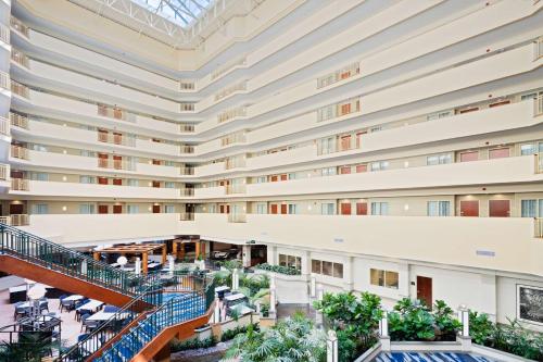 an overhead view of therium of a building at Embassy Suites by Hilton Tampa USF Near Busch Gardens in Tampa