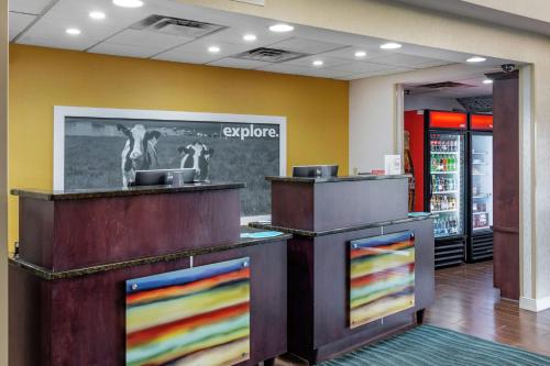 a store lobby with colorful displays in a store at Hampton Inn Adel in Adel
