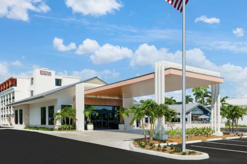 a rendering of the front of a hotel at Hilton Garden Inn St. Pete Beach, FL in St Pete Beach