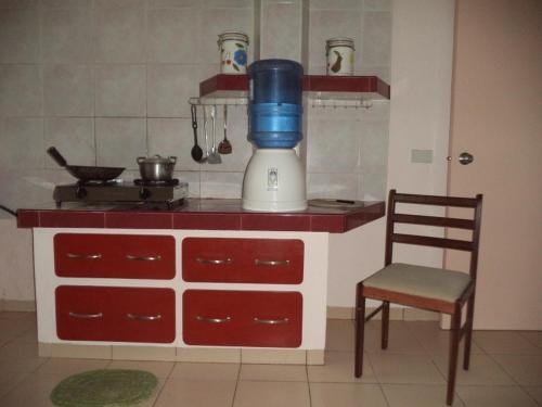Kuchyň nebo kuchyňský kout v ubytování High Steps Pension