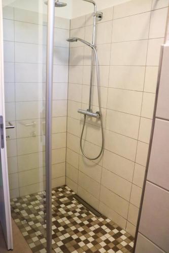 Ένα μπάνιο στο Ferienwohnung Berggarten