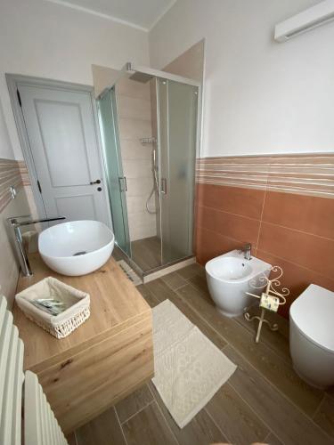 Koupelna v ubytování Casa Vacanze la Pineta