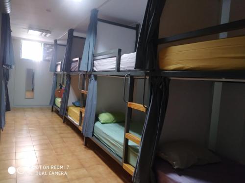 a group of bunk beds in a room at Campobase.box in El Médano