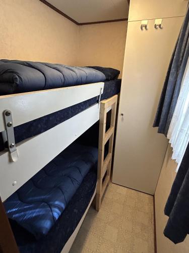 a couple of bunk beds in a small room at Vakantiepark Klein Vink - 198 in Arcen