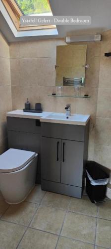 Bilik mandi di Llew Accommodation - The Townhouse