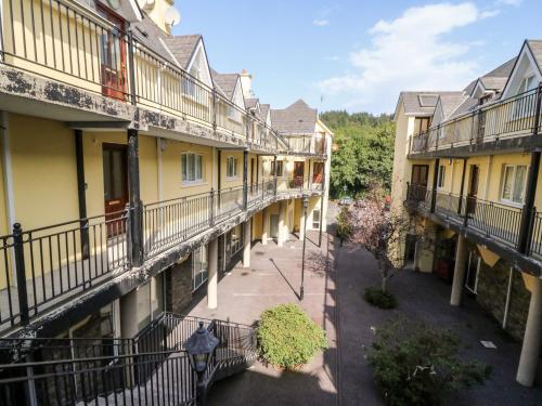 an overhead view of a courtyard of a building at 2 Garnish Court in Glengarriff