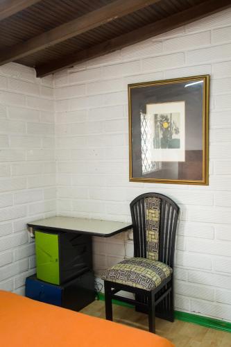 Ein Sitzbereich in der Unterkunft hostel spring city