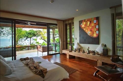 Posezení v ubytování Baan Panwa Private Vacation Villae
