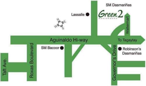a graphic of a green cross with the words sun dermatologists and green at HOMELY @ Green 2 Residences SMDC DLSUMC in Dasmariñas