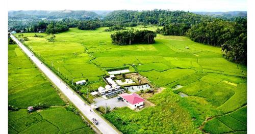 an aerial view of a house in a field at Jazz Ferme Inn Batuan Bohol in Batuan