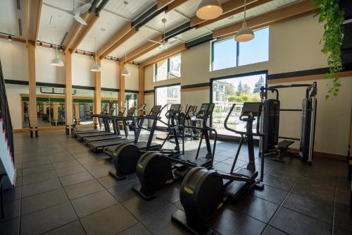 Fitness centrum a/nebo fitness zařízení v ubytování Mountain View 1br w wd pool gym nr tech HQs SFO-1200