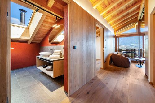 Postel nebo postele na pokoji v ubytování Huetterhof Apartement Summer