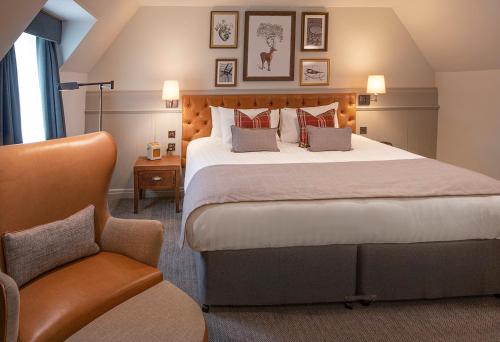 Letto o letti in una camera di De Vere Tortworth Court