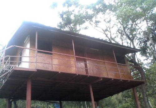 a tree house in the middle of a forest at Punarjani Ayurvedic Resorts in Ramakkalmedu