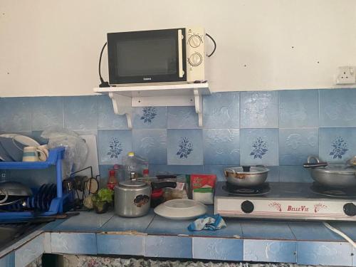 Kuchyň nebo kuchyňský kout v ubytování Modern guesthouse