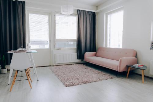 Posezení v ubytování Nordic sauna apartment in center