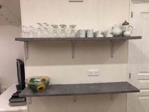 Dapur atau dapur kecil di Gîte des Tournesols