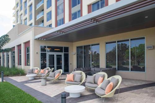 Χώρος καθιστικού στο Hilton Miami Dadeland