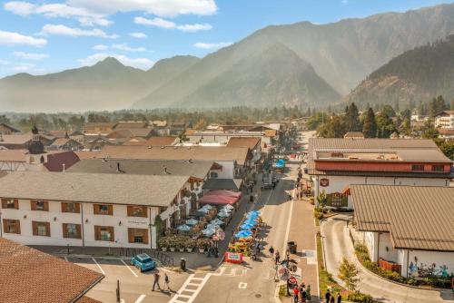 別荘から撮影された、または一般的な山の景色