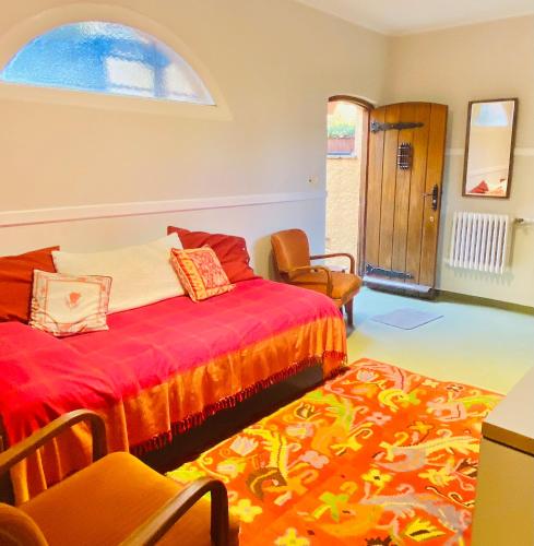 Katil atau katil-katil dalam bilik di Villa Vert