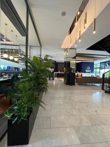 Ο χώρος του λόμπι ή της ρεσεψιόν στο Hotel Bonvie