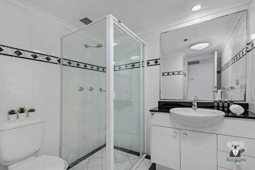 A bathroom at KozyGuru / Haymarket / Best Location Studio / NHA317-515B