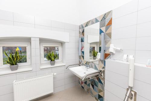 Kúpeľňa v ubytovaní Antonińska Hotel & Apartamenty