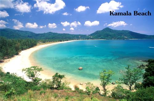 a view of kamala beach in kamala beach at Chabana Kamala Hotel in Kamala Beach