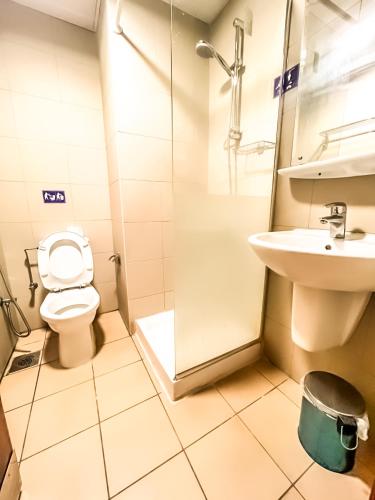 Koupelna v ubytování Diyafa Al Mukhtara Hotel