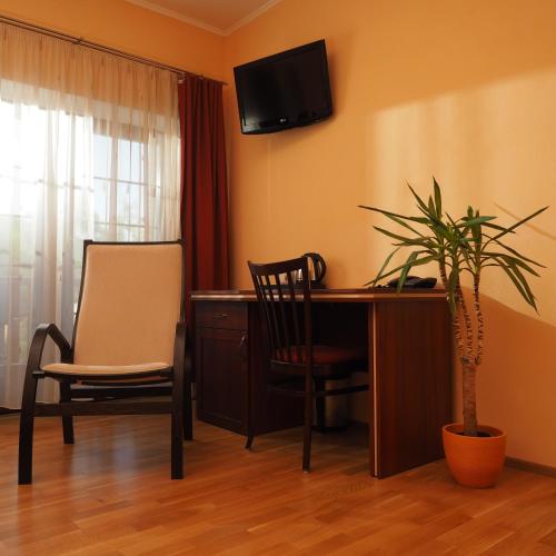 TV a/nebo společenská místnost v ubytování Hotel Výpřež - Děčín