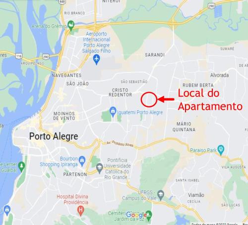 a map of local do paparazzo at Apartamento Top, 3 quartos, Wi-Fi 300 Mbps in Porto Alegre