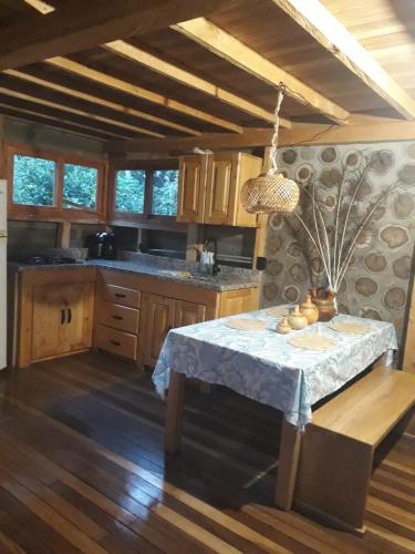 Kuchyň nebo kuchyňský kout v ubytování Beehouse Arví Cabaña