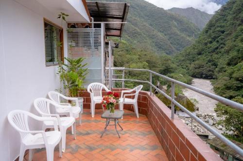 Ein Balkon oder eine Terrasse in der Unterkunft Vista Machu Picchu