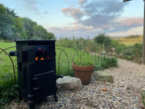 Κήπος έξω από το The Cabin at Shambala- now with sauna available to book!