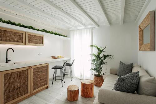 Una cocina o zona de cocina en Hermes Luxury Suites