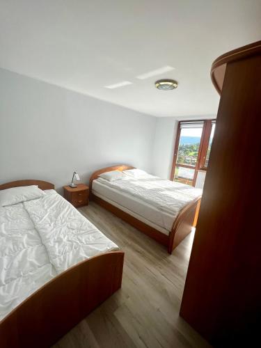 Postel nebo postele na pokoji v ubytování Bieszczadzkie Knieje P2