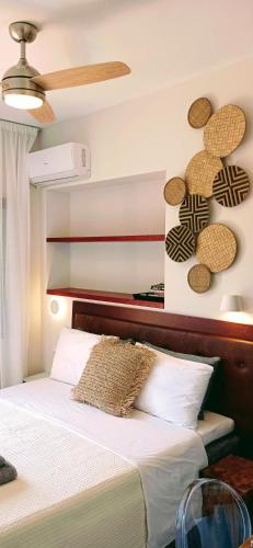 Postel nebo postele na pokoji v ubytování Skiathos Gea Villas