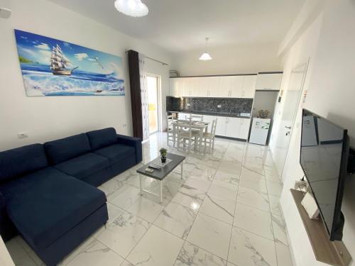 Η κουζίνα ή μικρή κουζίνα στο Apartmente Pamela