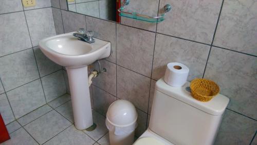 Koupelna v ubytování Amotape Home