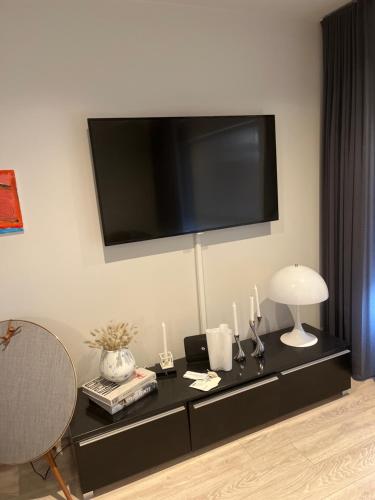 TV a/nebo společenská místnost v ubytování Kirjuvekkir8a