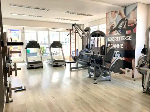 Fitness centrum a/nebo fitness zařízení v ubytování SEQ - Sequoia Alphaville By Anora Spaces