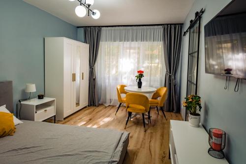 Postel nebo postele na pokoji v ubytování Modern studio D-va N