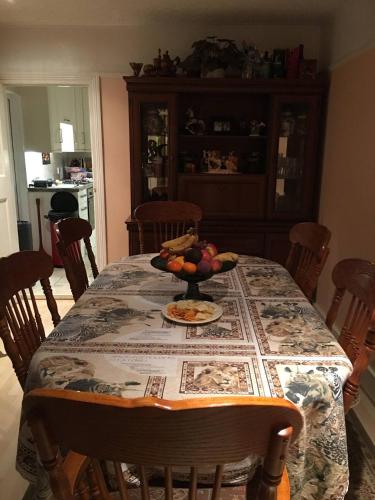 Dining area in the homestay