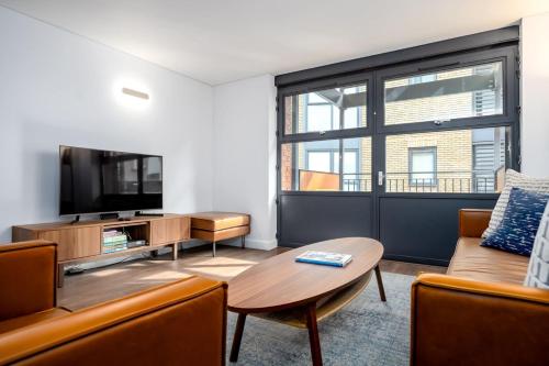 En sittgrupp på Modern & Spacious 2 Bedroom in Central London