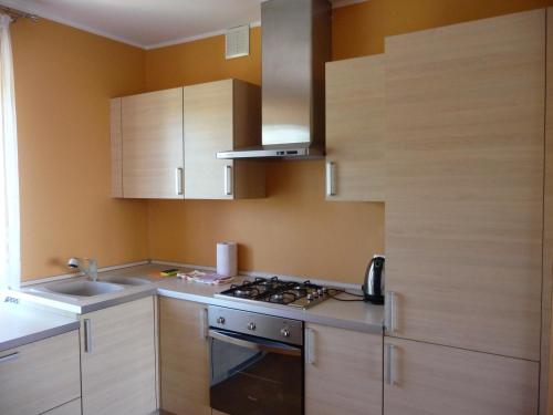 Η κουζίνα ή μικρή κουζίνα στο Apartament Królewiecki - pokoje gościnne