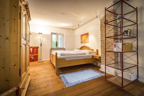Katil atau katil-katil dalam bilik di Ferienwohnung Sommer Bad Reichenhall